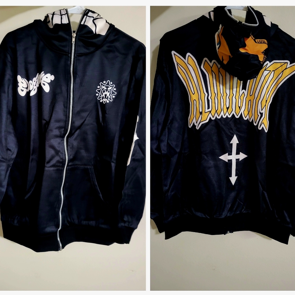 Black and Gold Graphic Hoodie
